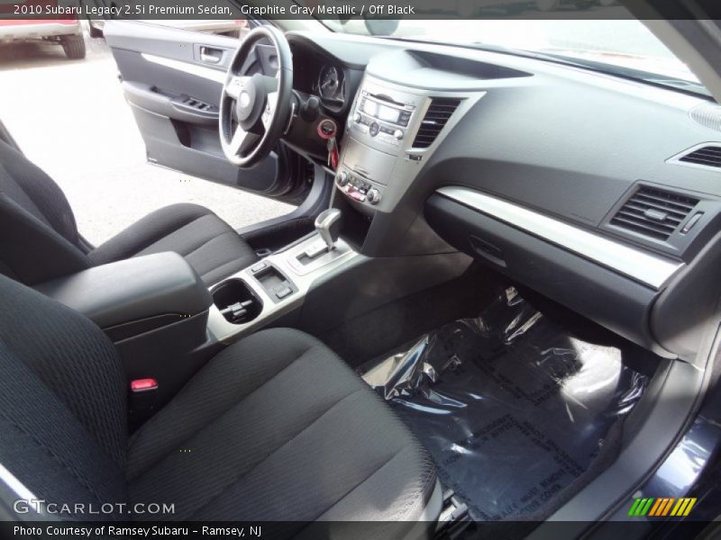 Graphite Gray Metallic / Off Black 2010 Subaru Legacy 2.5i Premium Sedan