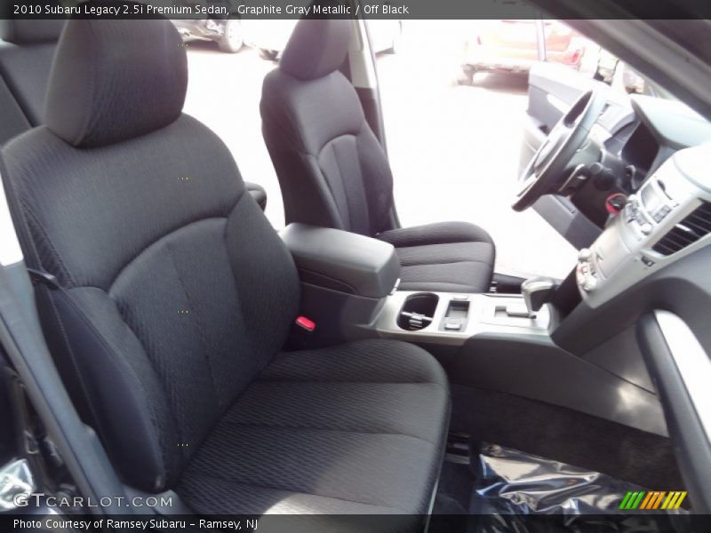 Graphite Gray Metallic / Off Black 2010 Subaru Legacy 2.5i Premium Sedan