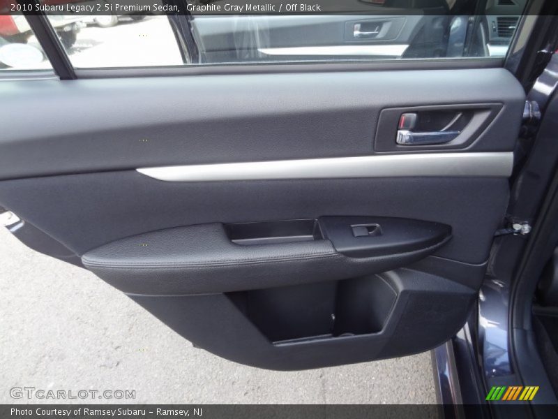 Graphite Gray Metallic / Off Black 2010 Subaru Legacy 2.5i Premium Sedan