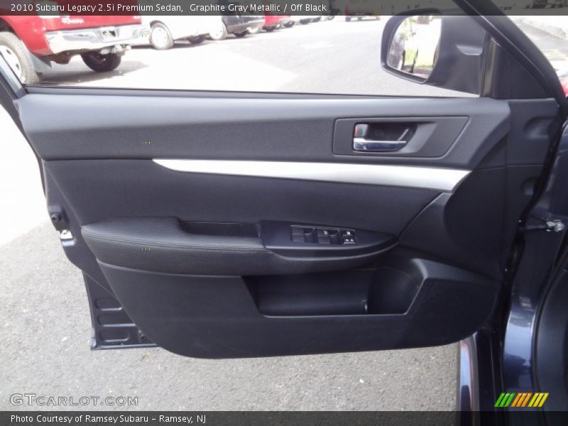 Graphite Gray Metallic / Off Black 2010 Subaru Legacy 2.5i Premium Sedan