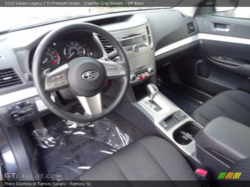 Graphite Gray Metallic / Off Black 2010 Subaru Legacy 2.5i Premium Sedan