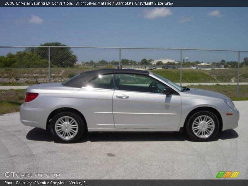 Bright Silver Metallic / Dark Slate Gray/Light Slate Gray 2008 Chrysler Sebring LX Convertible