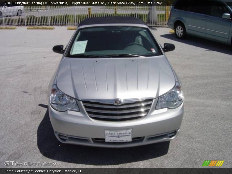 Bright Silver Metallic / Dark Slate Gray/Light Slate Gray 2008 Chrysler Sebring LX Convertible