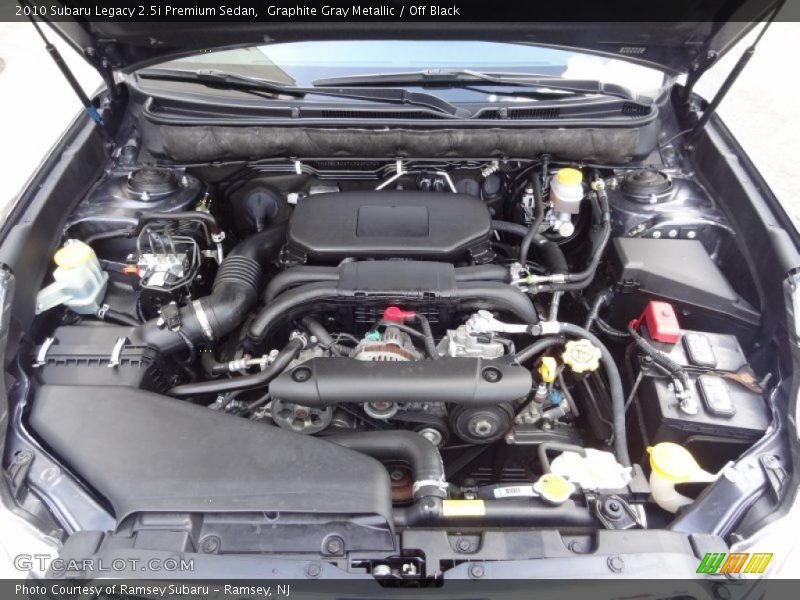 Graphite Gray Metallic / Off Black 2010 Subaru Legacy 2.5i Premium Sedan