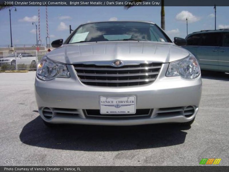 Bright Silver Metallic / Dark Slate Gray/Light Slate Gray 2008 Chrysler Sebring LX Convertible