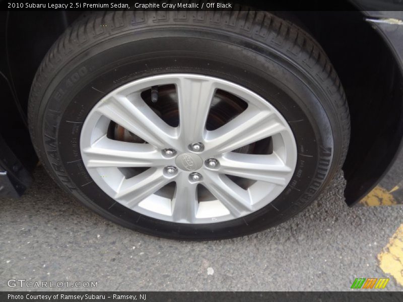 Graphite Gray Metallic / Off Black 2010 Subaru Legacy 2.5i Premium Sedan