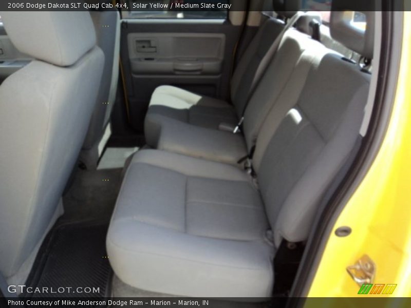 Solar Yellow / Medium Slate Gray 2006 Dodge Dakota SLT Quad Cab 4x4