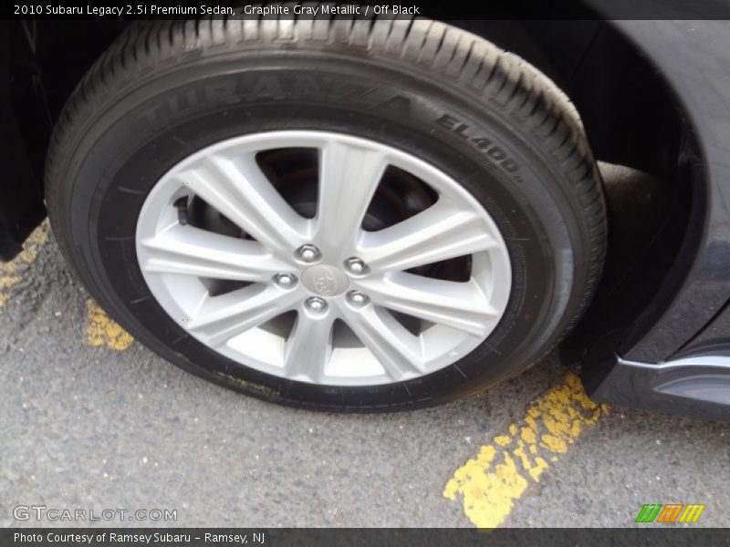 Graphite Gray Metallic / Off Black 2010 Subaru Legacy 2.5i Premium Sedan