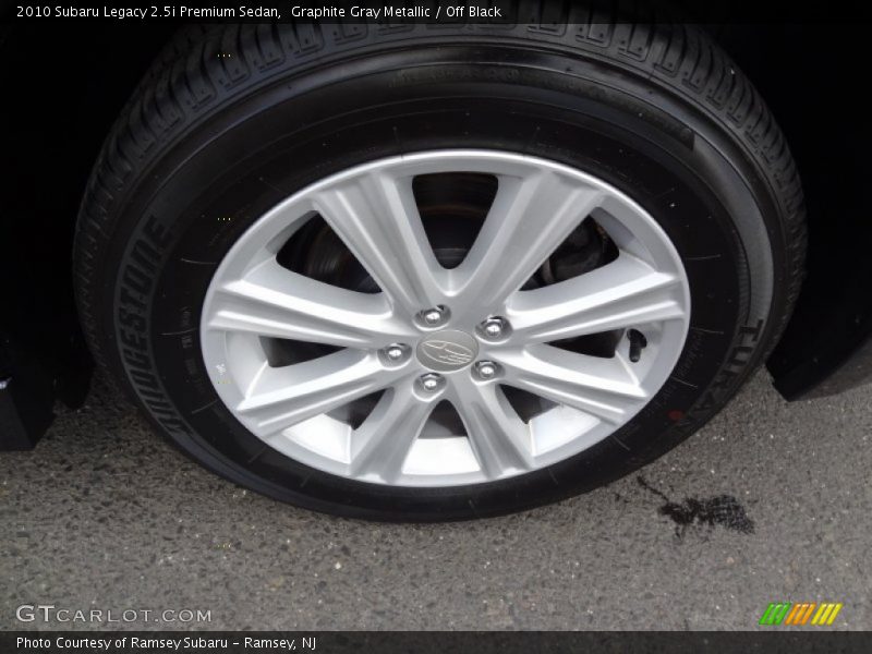 Graphite Gray Metallic / Off Black 2010 Subaru Legacy 2.5i Premium Sedan