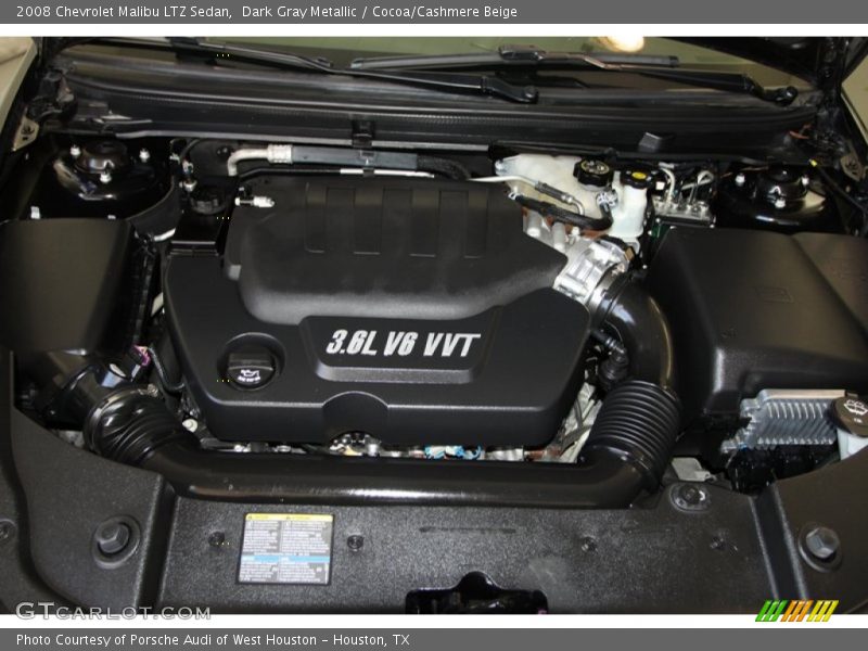 Dark Gray Metallic / Cocoa/Cashmere Beige 2008 Chevrolet Malibu LTZ Sedan