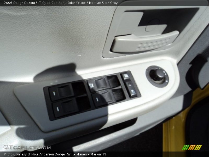Solar Yellow / Medium Slate Gray 2006 Dodge Dakota SLT Quad Cab 4x4