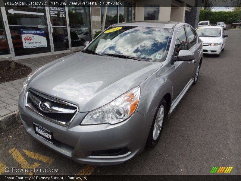 Steel Silver Metallic / Off-Black 2011 Subaru Legacy 2.5i Premium