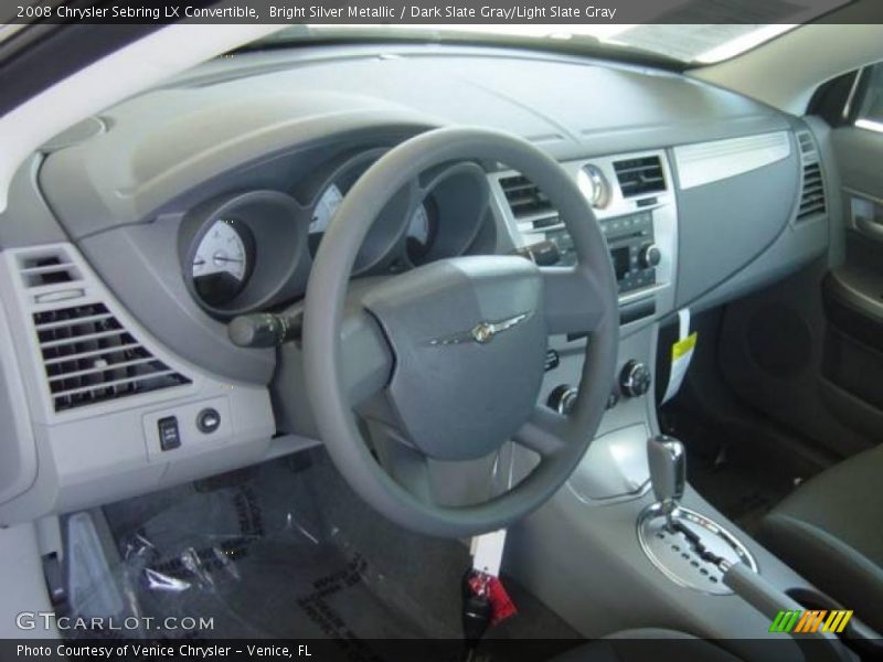 Bright Silver Metallic / Dark Slate Gray/Light Slate Gray 2008 Chrysler Sebring LX Convertible