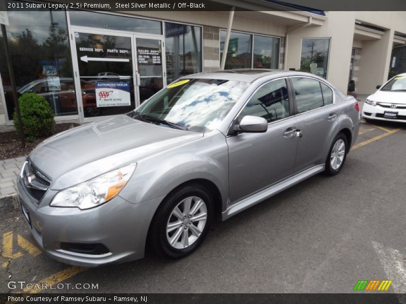 Steel Silver Metallic / Off-Black 2011 Subaru Legacy 2.5i Premium