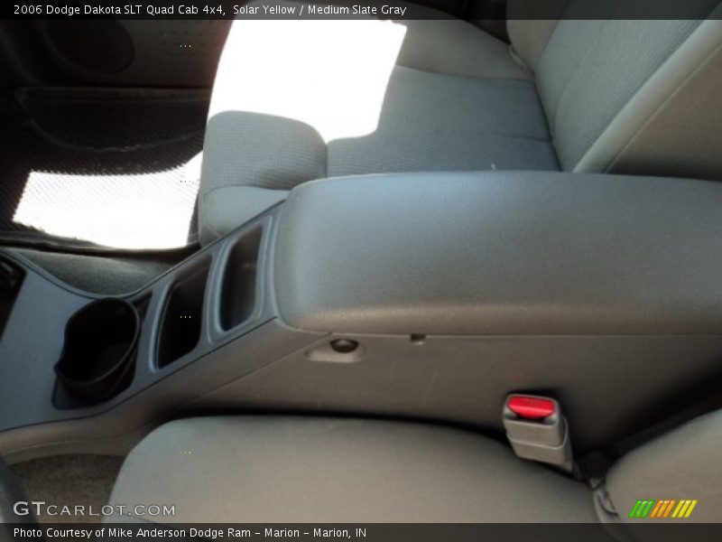 Solar Yellow / Medium Slate Gray 2006 Dodge Dakota SLT Quad Cab 4x4