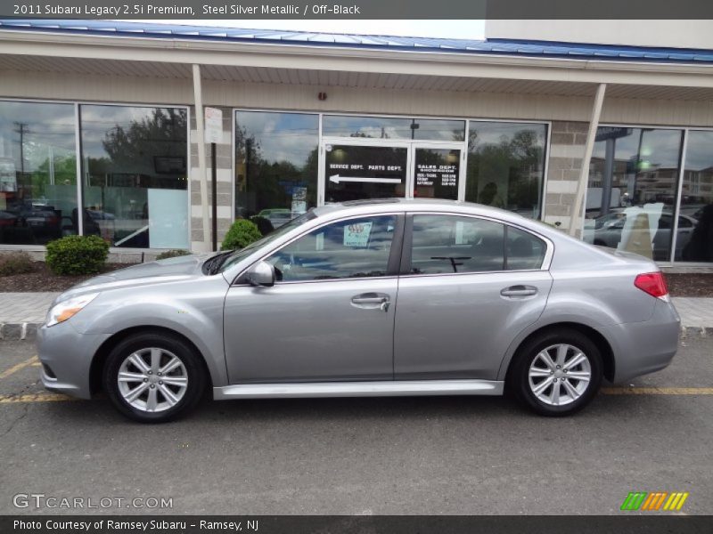 Steel Silver Metallic / Off-Black 2011 Subaru Legacy 2.5i Premium
