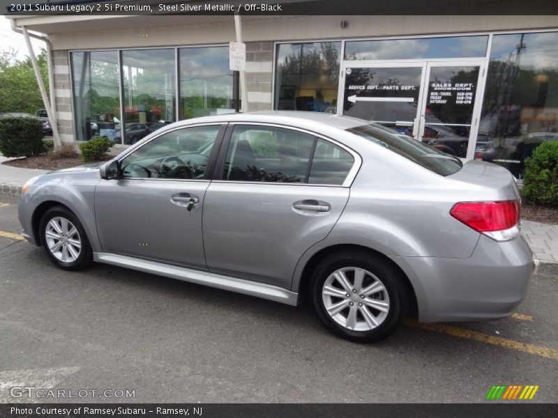 Steel Silver Metallic / Off-Black 2011 Subaru Legacy 2.5i Premium