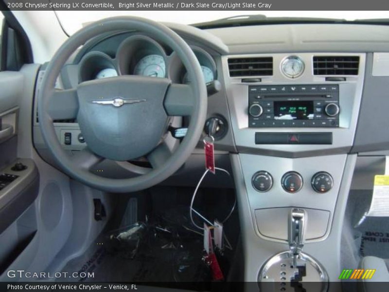 Bright Silver Metallic / Dark Slate Gray/Light Slate Gray 2008 Chrysler Sebring LX Convertible