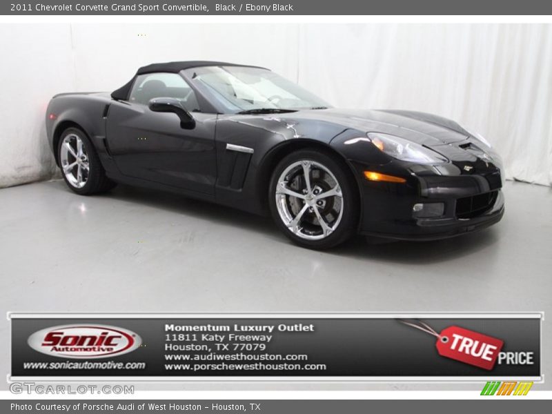 Black / Ebony Black 2011 Chevrolet Corvette Grand Sport Convertible