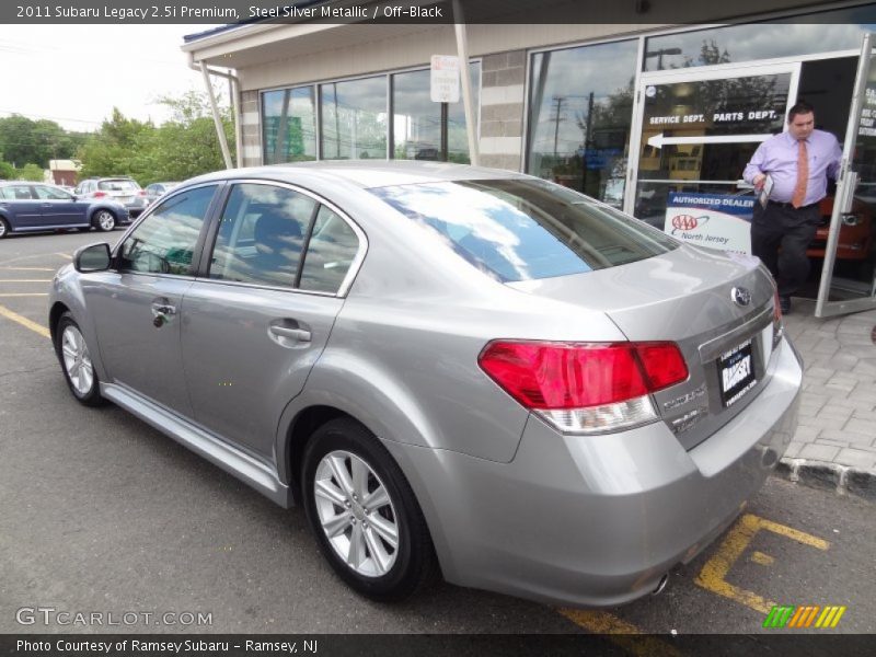 Steel Silver Metallic / Off-Black 2011 Subaru Legacy 2.5i Premium