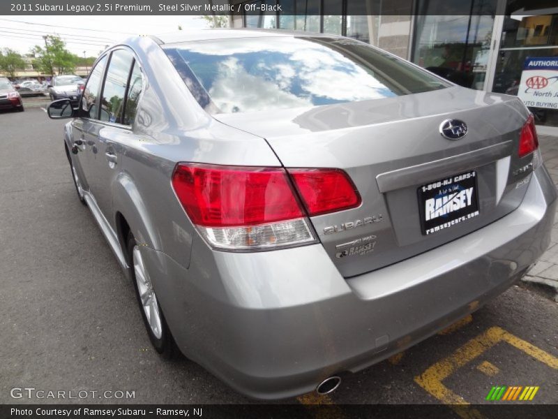 Steel Silver Metallic / Off-Black 2011 Subaru Legacy 2.5i Premium