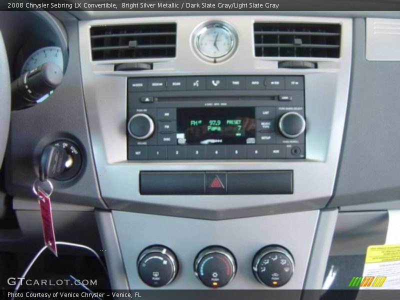 Bright Silver Metallic / Dark Slate Gray/Light Slate Gray 2008 Chrysler Sebring LX Convertible