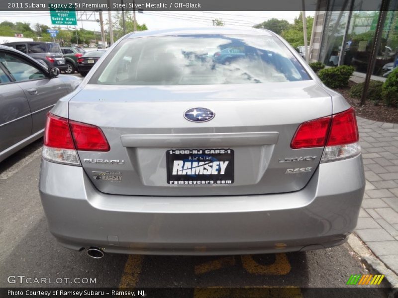 Steel Silver Metallic / Off-Black 2011 Subaru Legacy 2.5i Premium