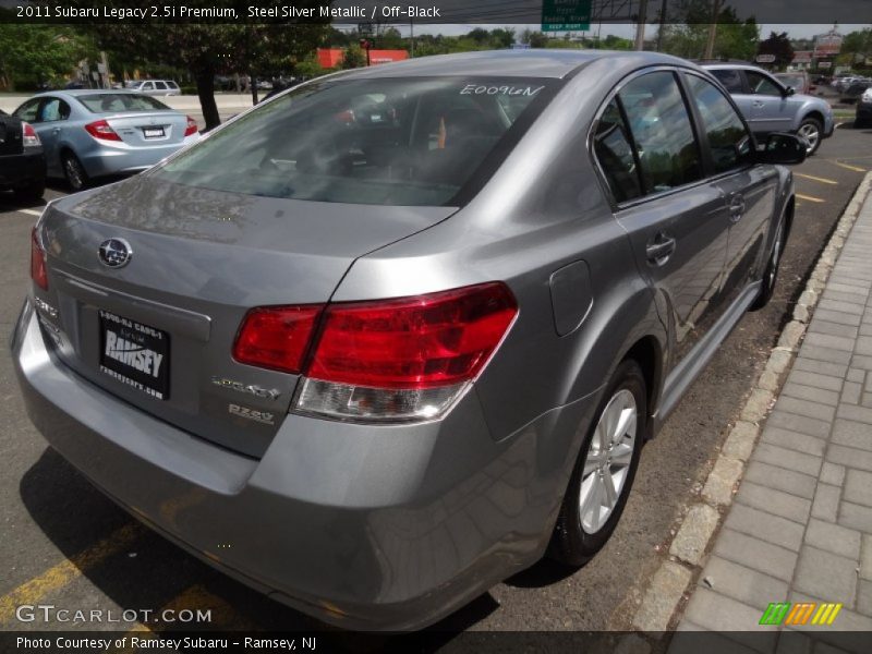 Steel Silver Metallic / Off-Black 2011 Subaru Legacy 2.5i Premium