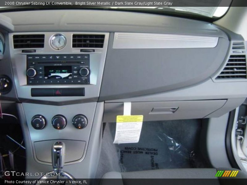 Bright Silver Metallic / Dark Slate Gray/Light Slate Gray 2008 Chrysler Sebring LX Convertible