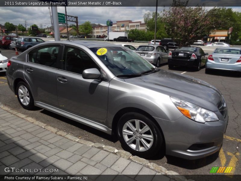 Steel Silver Metallic / Off-Black 2011 Subaru Legacy 2.5i Premium