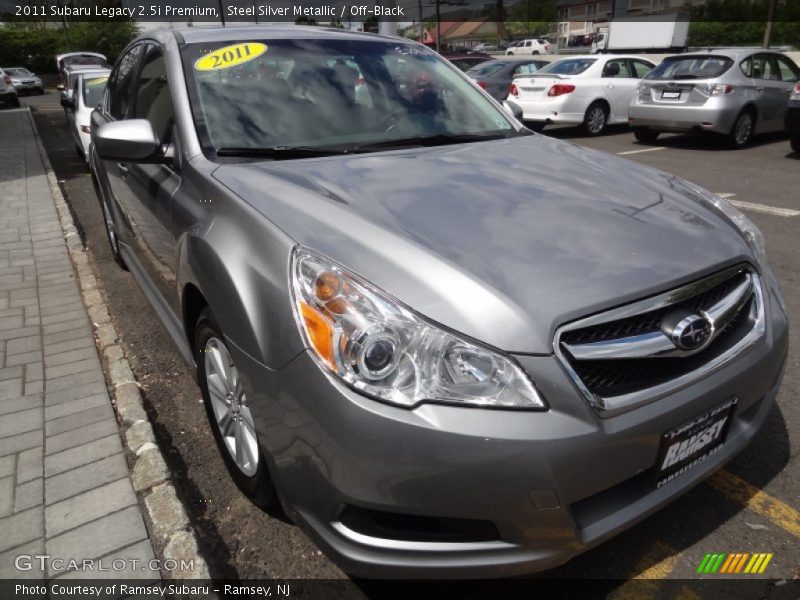 Steel Silver Metallic / Off-Black 2011 Subaru Legacy 2.5i Premium