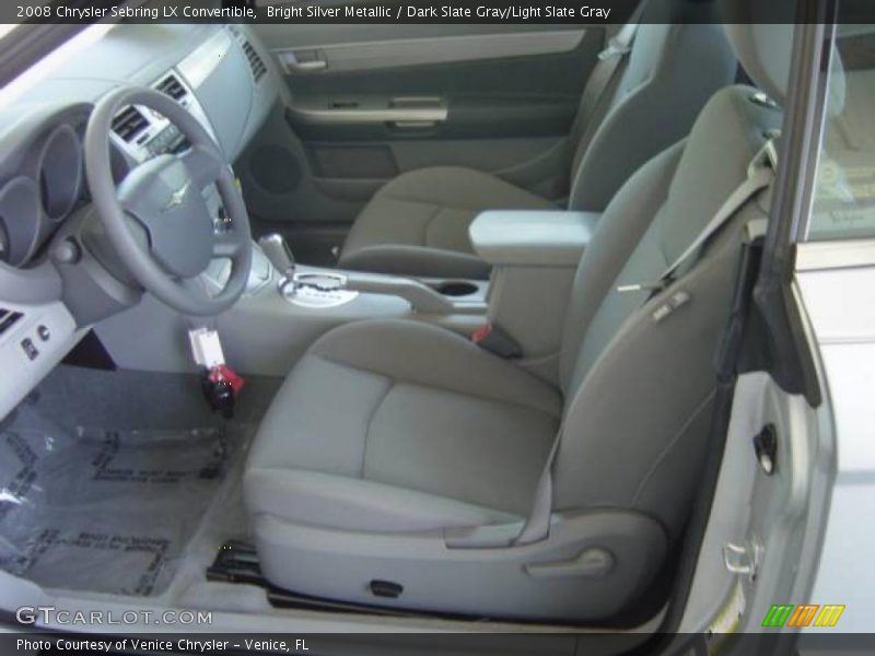 Bright Silver Metallic / Dark Slate Gray/Light Slate Gray 2008 Chrysler Sebring LX Convertible