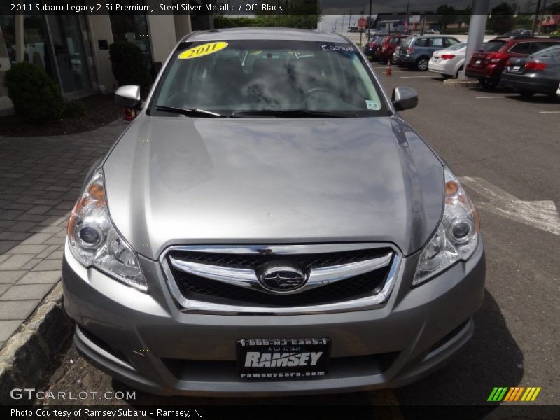 Steel Silver Metallic / Off-Black 2011 Subaru Legacy 2.5i Premium