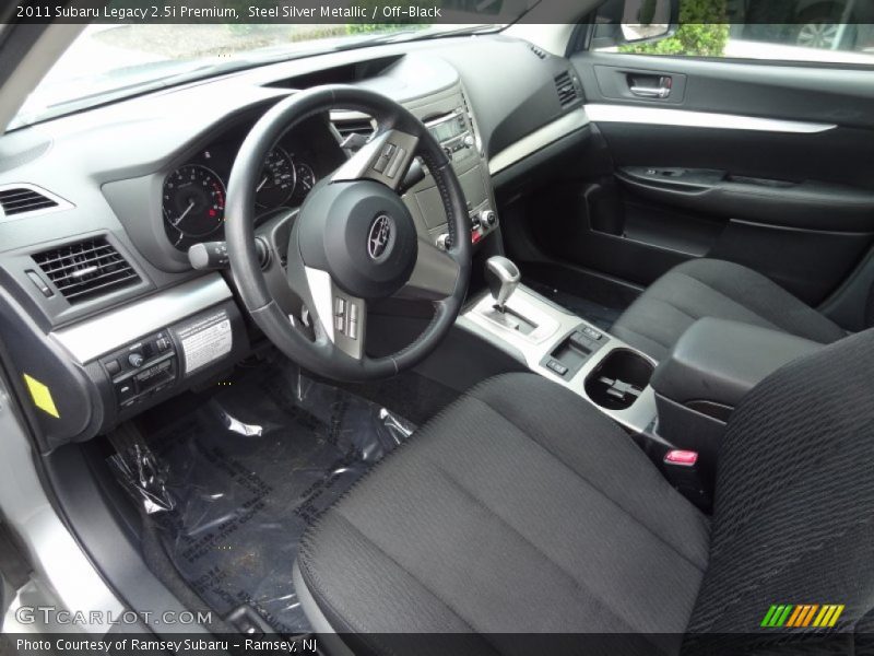 Steel Silver Metallic / Off-Black 2011 Subaru Legacy 2.5i Premium