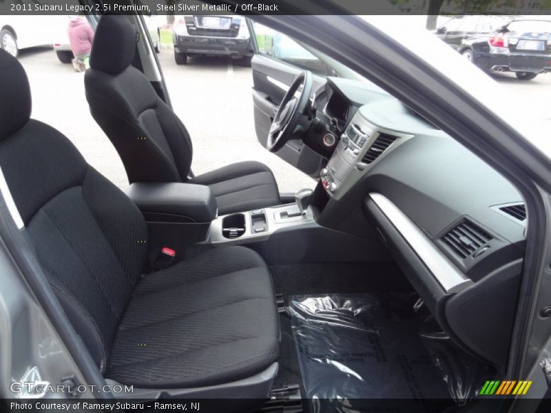 Steel Silver Metallic / Off-Black 2011 Subaru Legacy 2.5i Premium
