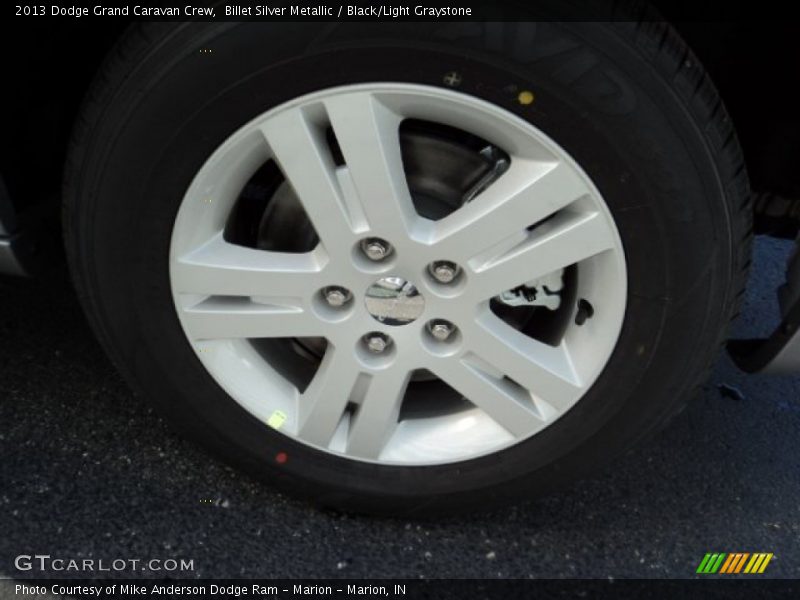 Billet Silver Metallic / Black/Light Graystone 2013 Dodge Grand Caravan Crew