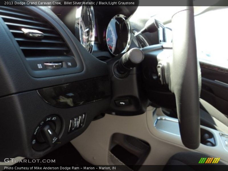 Billet Silver Metallic / Black/Light Graystone 2013 Dodge Grand Caravan Crew