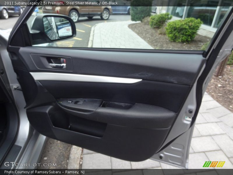 Steel Silver Metallic / Off-Black 2011 Subaru Legacy 2.5i Premium