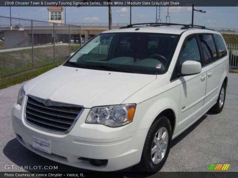 Stone White / Medium Slate Gray/Light Shale 2008 Chrysler Town & Country Touring Signature Series