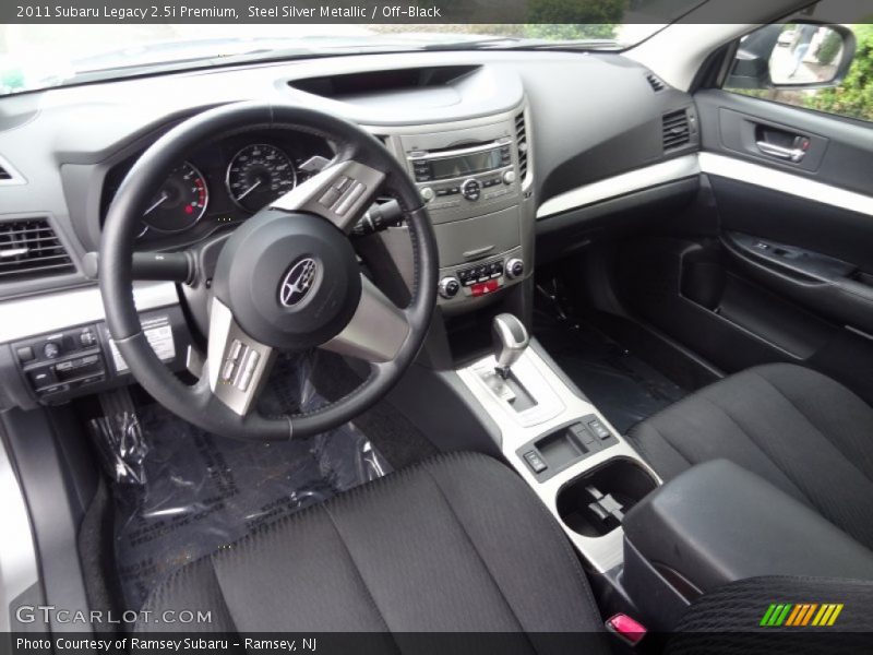 Steel Silver Metallic / Off-Black 2011 Subaru Legacy 2.5i Premium