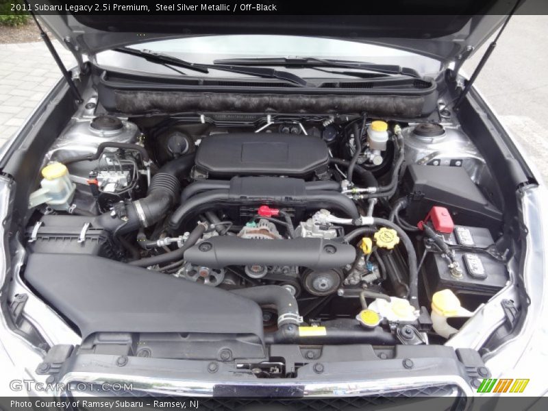 Steel Silver Metallic / Off-Black 2011 Subaru Legacy 2.5i Premium