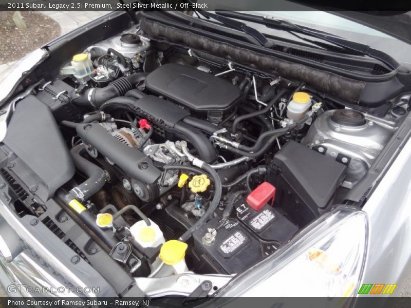 Steel Silver Metallic / Off-Black 2011 Subaru Legacy 2.5i Premium