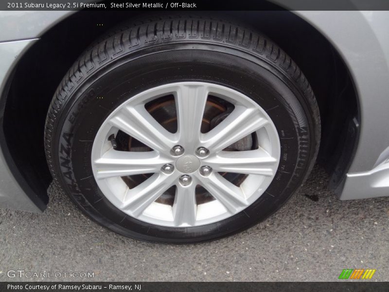 Steel Silver Metallic / Off-Black 2011 Subaru Legacy 2.5i Premium