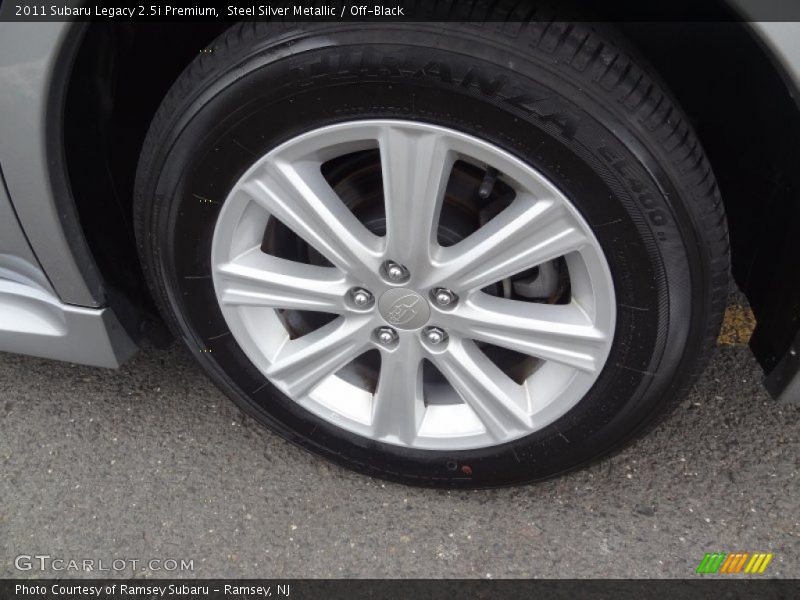 Steel Silver Metallic / Off-Black 2011 Subaru Legacy 2.5i Premium