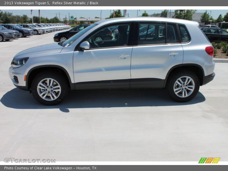 Reflex Silver Metallic / Black 2013 Volkswagen Tiguan S