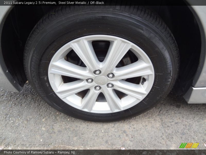 Steel Silver Metallic / Off-Black 2011 Subaru Legacy 2.5i Premium