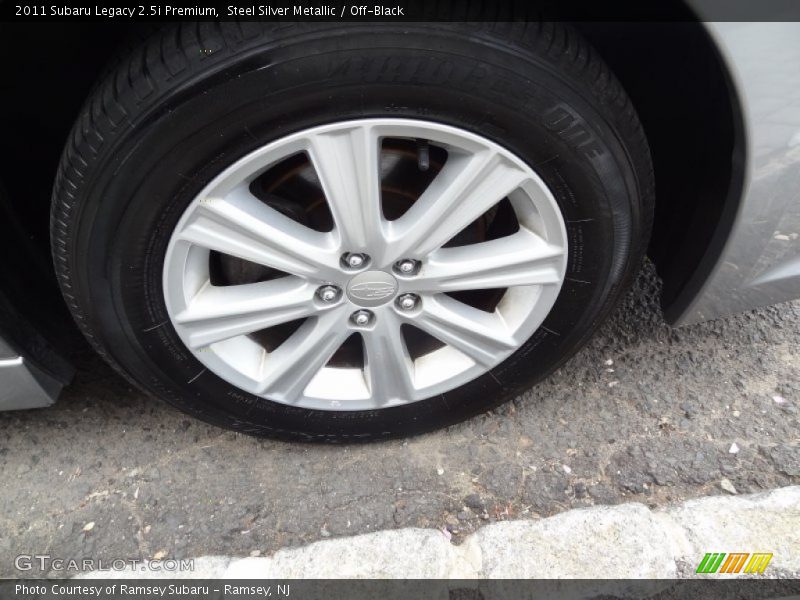 Steel Silver Metallic / Off-Black 2011 Subaru Legacy 2.5i Premium