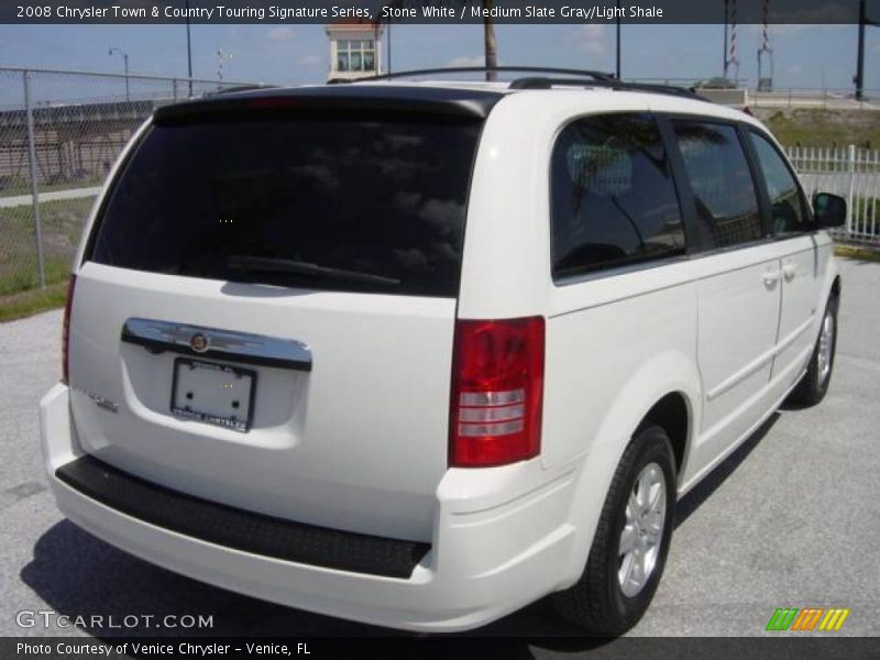 Stone White / Medium Slate Gray/Light Shale 2008 Chrysler Town & Country Touring Signature Series