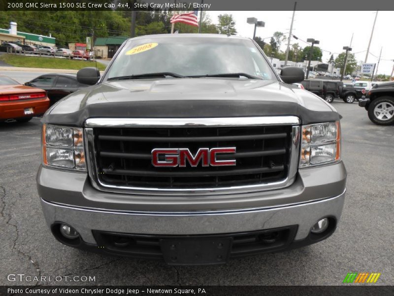 Steel Gray Metallic / Ebony 2008 GMC Sierra 1500 SLE Crew Cab 4x4