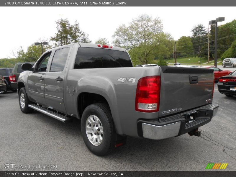 Steel Gray Metallic / Ebony 2008 GMC Sierra 1500 SLE Crew Cab 4x4
